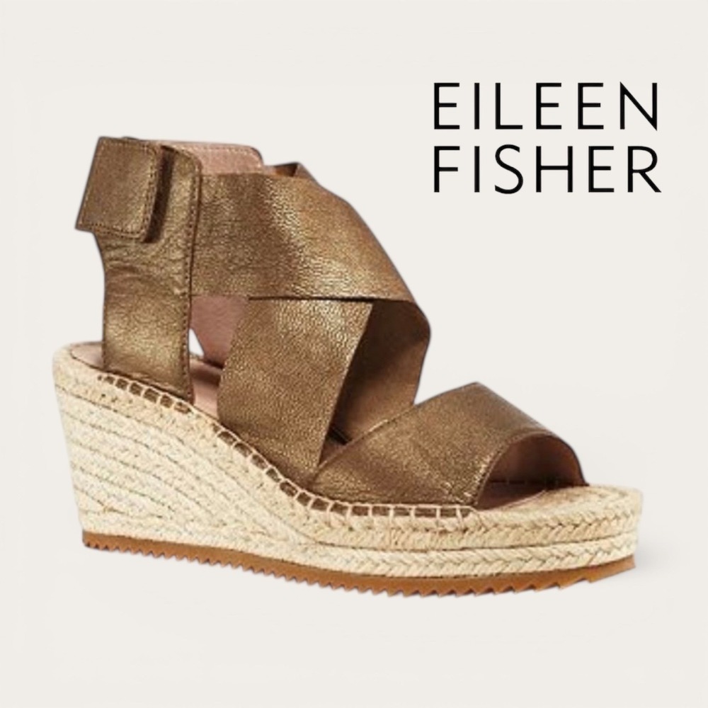 Eileen Fisher Shoes | Eileen Fisher Willow Espadrille Wedge Sandal Size 7